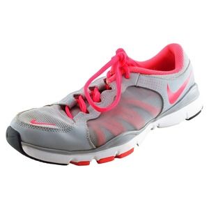 Nike Training Flex TR2 Running Shoes Gray Fabric Women 8.5 Medium